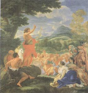 Giovanni Battista Gaulli Called Baccicio St John the Baptist Preaching (mk05) oil painting picture